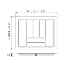 将图片加载到图库查看器，MIRAI ABS Cutlery Tray 700C
