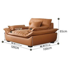 Muatkan imej ke dalam penonton Galeri, Fletcher Oil Wax Leather Italian Boat Design Sofa
