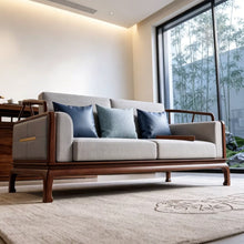 Load image into Gallery viewer, Bertie Modern Chinese Style Premium Solid Wood Sofa

