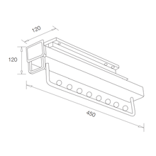 Load image into Gallery viewer, MIRAI Top Mounted Pull Out Closet Rail Hanger (Dark Grey)
