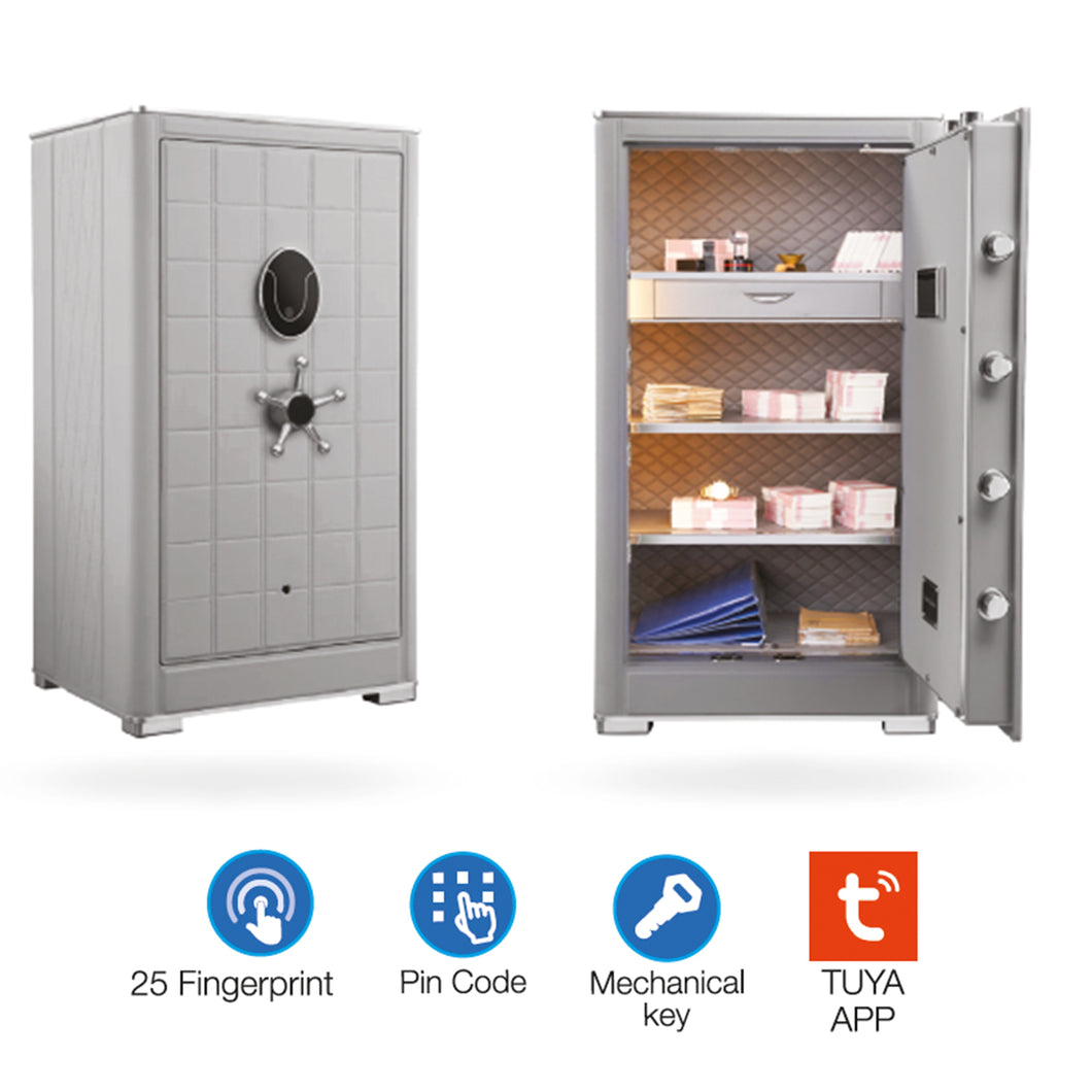 AegLoc Anti Bulgary Fingerprint Digital Safe Box AEG-DSB-N1160 Grey