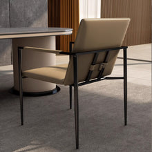 Muatkan imej ke dalam penonton Galeri, Kennedy Minimalist Sleek Arm Dining Chair
