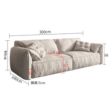 将图片加载到图库查看器，Eleanor Elephant Ear New Modern Linear Fabric Sofa

