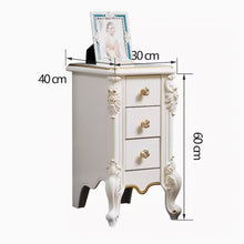 将图片加载到图库查看器，Dominic European Design 3 Drawers Bedside Table
