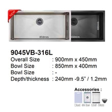 Load image into Gallery viewer, LEVANZO 316L Series Kitchen Sink
