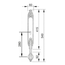 Muatkan imej ke dalam penonton Galeri, MESTRE Pull Handle Series Solid Brass Euro Profile Cylinder Hole Pull Handle 3401
