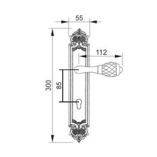 将图片加载到图库查看器，MESTRE Exclusive Series Solid Brass Lever Handle On Plate 3840 ONB Gold &amp; Nickel
