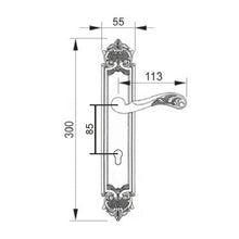 Muatkan imej ke dalam penonton Galeri, MESTRE Exclusive Series Solid Brass Lever Handle On Plate 3860
