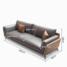 Muatkan imej ke dalam penonton Galeri, Cain Leather Sofa Coffee Table Office Lounge Furniture
