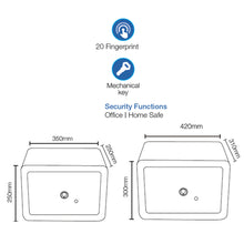 Load image into Gallery viewer, AEGLOG Fingerprint Digital Safe Box AEG-DSB-S211 / 216
