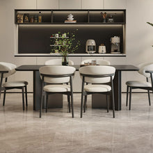 将图片加载到图库查看器，Arron Sintered Stone Full Support Base Dining Table
