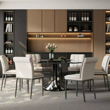 将图片加载到图库查看器，Horacio Saddle Leather Cushion Dining Chair
