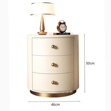 将图片加载到图库查看器，Tamsin 3 Drawers Rounded Bedside Table
