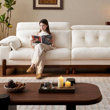 Load image into Gallery viewer, Owain Solid Wood and Adjustable Headrest Sofa
