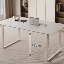 将图片加载到图库查看器，Knight Pure White Minimalist Study Work Desk
