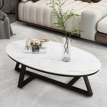 Muatkan imej ke dalam penonton Galeri, Yunus Oval Minimalist Coffee Table
