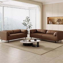 Muatkan imej ke dalam penonton Galeri, Bilal Low Back Rest Lazy Pet Friendly Leather Sofa
