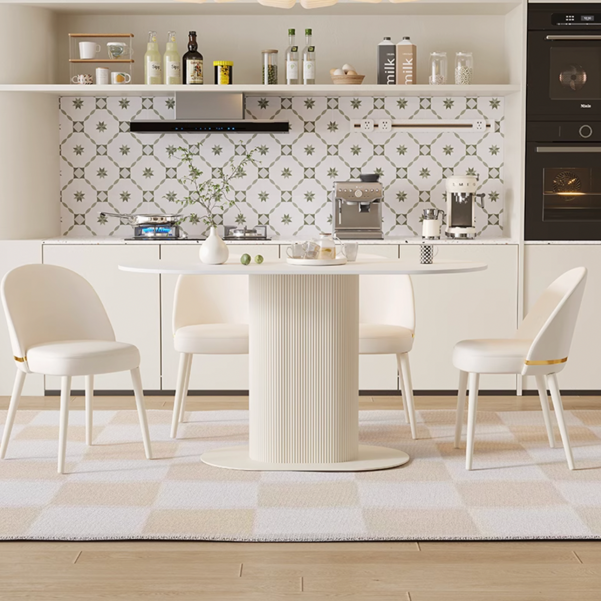 Skin Small Table Pearce Cream Space Saving Small Dining Table – Mirai Town PLT