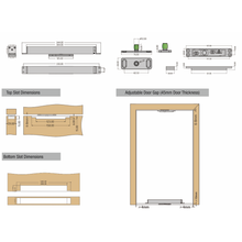 Load image into Gallery viewer, MIRAI Pivot Door Fitting With Hydraulic Closing 180^
