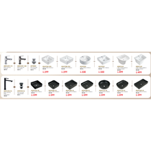 Muatkan imej ke dalam penonton Galeri, MOCHA Bathroom Basin + Sink Tap [Package)
