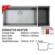 将图片加载到图库查看器，LEVANZO Durable 16G Stainless Steel DS47 Series Sink
