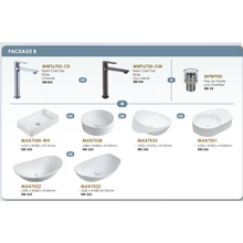 将图片加载到图库查看器，MOCHA Bathroom Basin + Sink Tap [Package)
