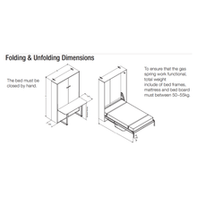 Muatkan imej ke dalam penonton Galeri, MIRAI CS10 Pull Out Down Bed Mechanism For Front Fitting With Desk

