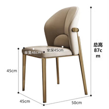 Load image into Gallery viewer, Lorraine Gold Frame Design PU Leather Dining Chair
