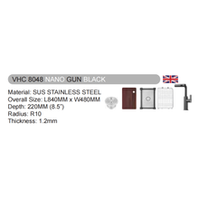 Muatkan imej ke dalam penonton Galeri, VULCANO SUS304 Stainless Steel Nano Handmade Kitchen Sink [VHC8048]
