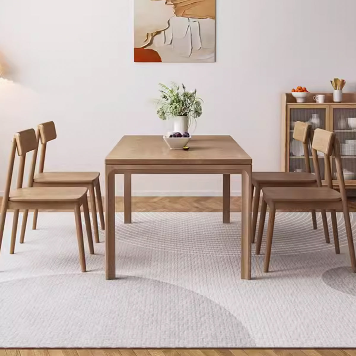 Ines Pure Solid Wood Dining Table 1.2m to 1.8m – Mirai Town PLT