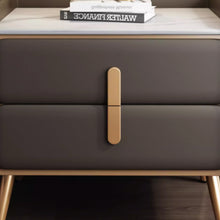 Load image into Gallery viewer, Louie Slate Top Modern Bedside Table
