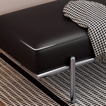将图片加载到图库查看器，Donovan PU Leather Waiting Bench
