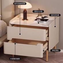 将图片加载到图库查看器，Lynch Solid Wood Minimalist Bedside Table
