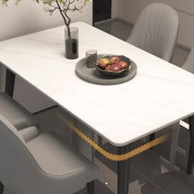 Load image into Gallery viewer, Hale Matte Slate Black Legs Dining Table 1.2m to 1.6m
