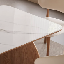 Muatkan imej ke dalam penonton Galeri, Herrera Solid Wood Sintered Slab Dining Table
