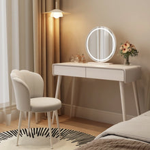 Muatkan imej ke dalam penonton Galeri, Ophelia Designer Curve Edge Dressing Table Set 0.7m to 1m
