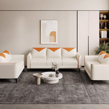 Muatkan imej ke dalam penonton Galeri, Melendez Pet Friendly PU Leather Triangle Design Sofa
