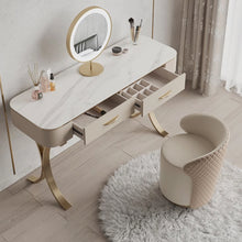 将图片加载到图库查看器，Juliette Luxury Desiger Gold Dressing Table Set 0.9m to 1.5m
