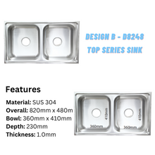 Load image into Gallery viewer, LEVANZO Double &amp; Triple Top Series Sink
