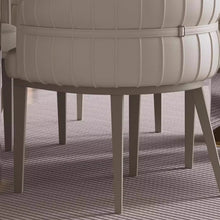 Load image into Gallery viewer, Albie Designer Cotton Mid Back PU Dining Chair
