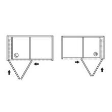 将图片加载到图库查看器，MIRAI 372-4# Folding Pivot Sliding Door Fitting - Auto Close
