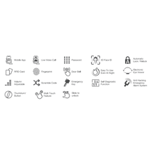 Muatkan imej ke dalam penonton Galeri, SKISET Pro Smart Digital Lock With Camera S-5 Pro Max
