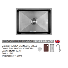 Muatkan imej ke dalam penonton Galeri, VULCANO SUS304 Stainless Steel Multifunction Sink [VMC5045/VMC6045/VMC6845/VMC7545]
