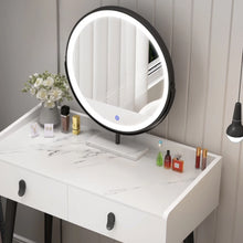 Muatkan imej ke dalam penonton Galeri, Sosa Minimalist Slate Top Dressing Table Set 0.6m to 1.2m
