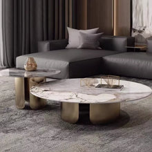 将图片加载到图库查看器，Spence Slate Minimalist Dual Coffee Table
