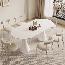 Load image into Gallery viewer, Yates Retro Style Rounded Rectangle Dining Table
