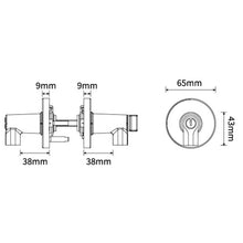 将图片加载到图库查看器，ARMOR Signature Door Ironmongery Key Lock
