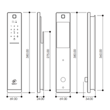 Muatkan imej ke dalam penonton Galeri, SKISET Smart Digital Lock DS-5 Pro
