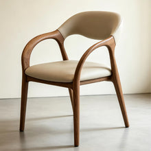 Load image into Gallery viewer, Louise Curve Arm Wooden Frame Dining Chair
