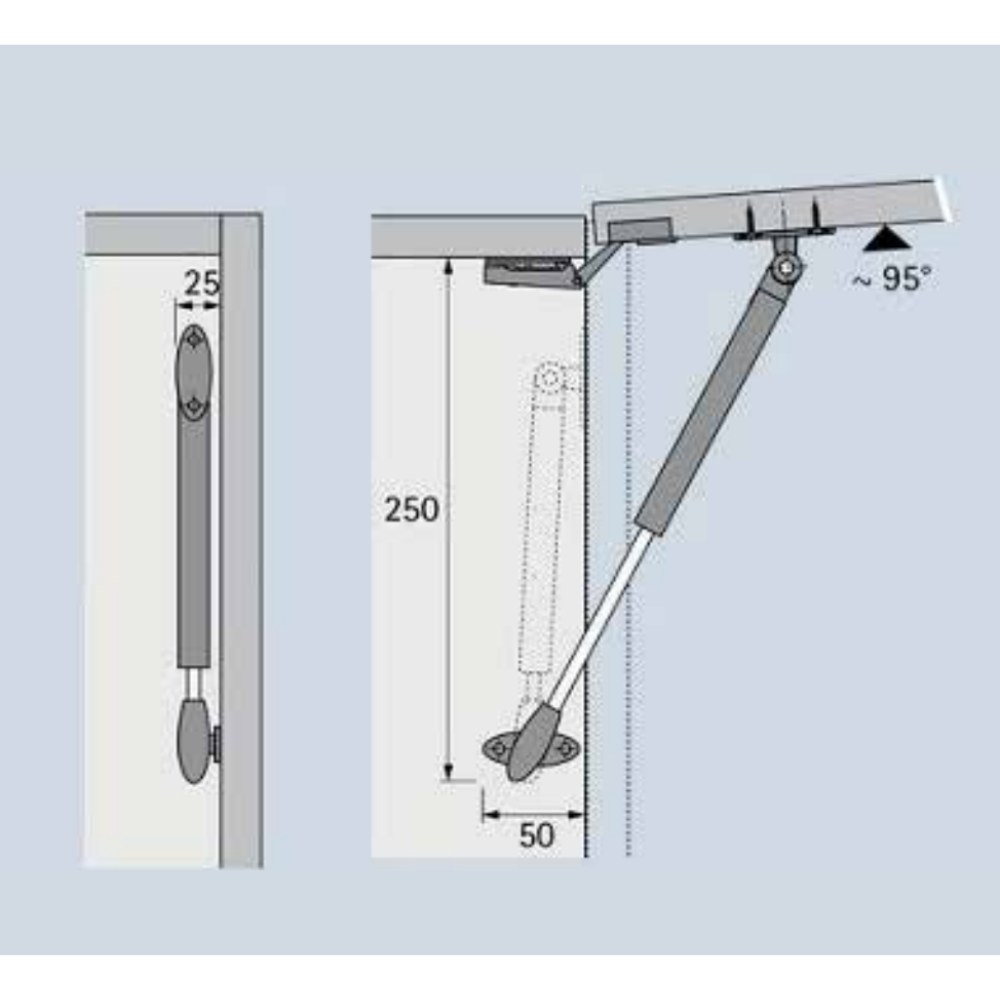 HETTCH Flap stay lift basic